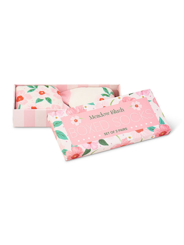 Annabel Trends Boxed Socks, Meadow Blush, 2pc