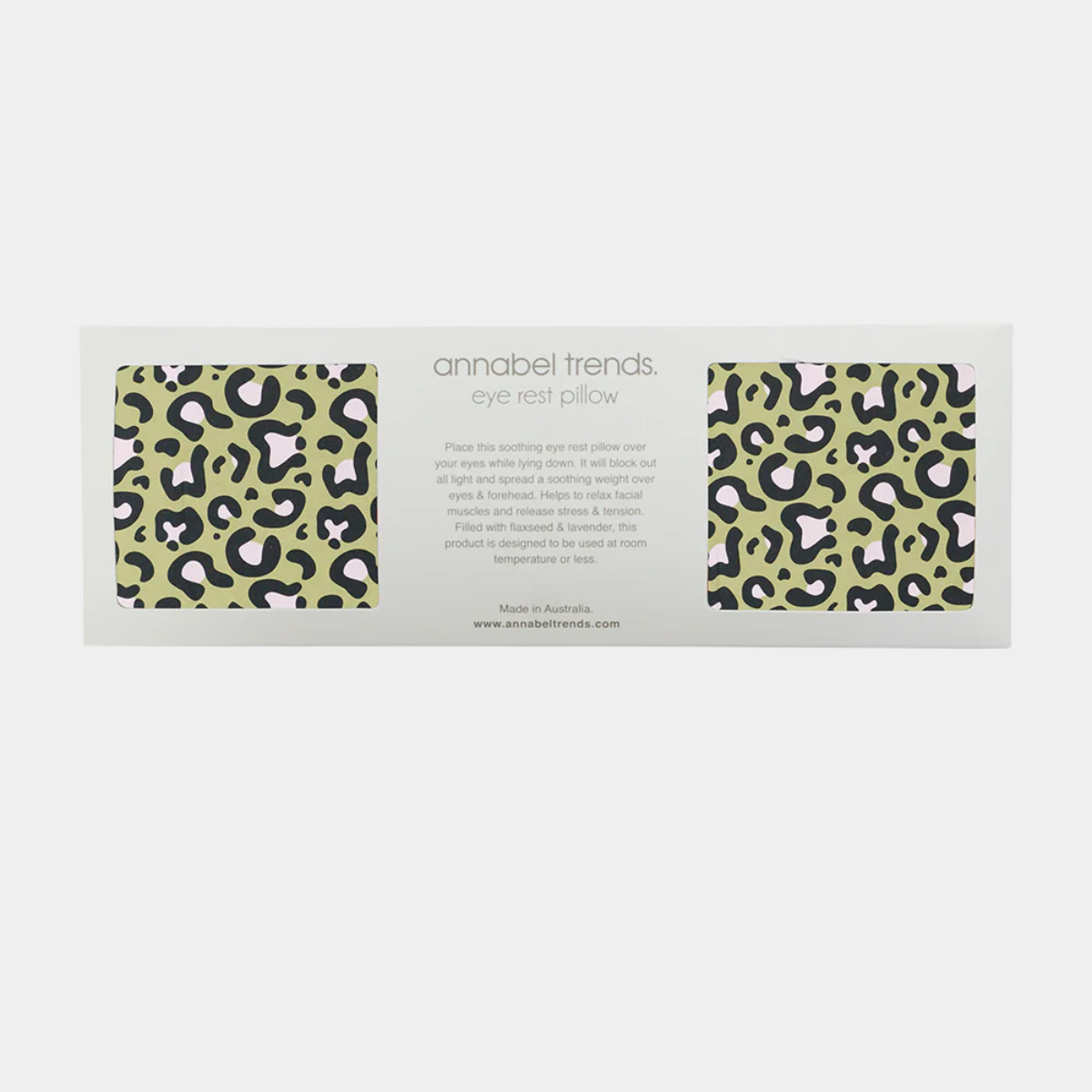 Eye Rest Pillow - Ocelot Pink Khaki