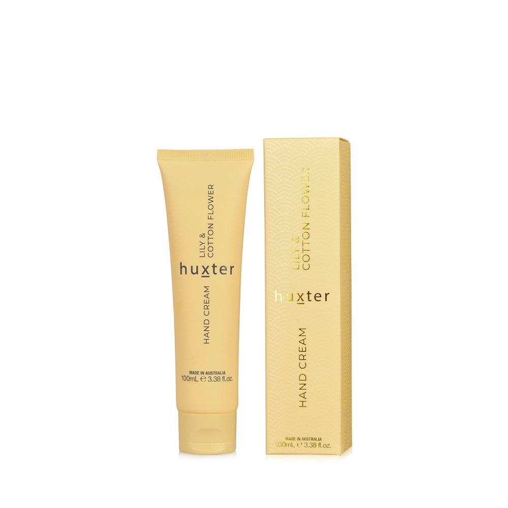 Huxter 100ml Hand Cream, Lily & Cotton Flower