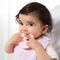 2pk Silicone Teether - Stars & Cloud Pink