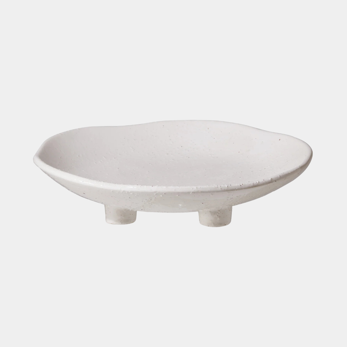 August Cream Pedestal Platter