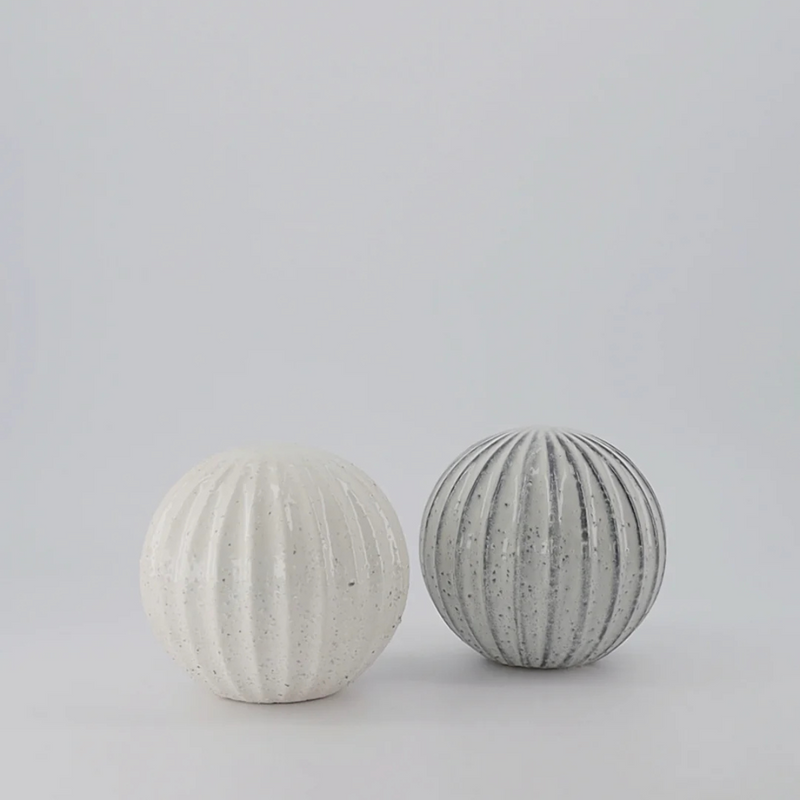 August Grey Decorative Ball