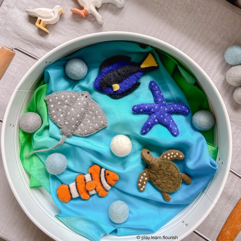 Australian Under the Sea - Finger Puppet Set