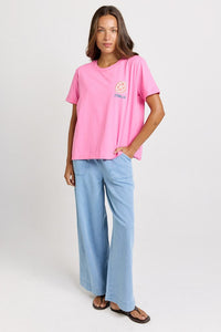Betty Basics Ellia Print Tee, Italian Orange Print