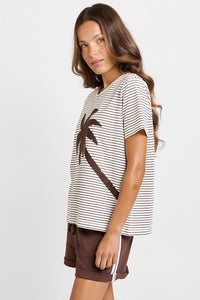 Betty Basics Tibby Tee, Chocolate Stripe