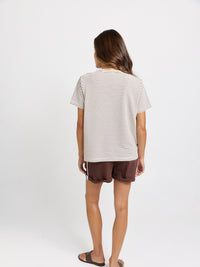 Betty Basics Tibby Tee, Chocolate Stripe