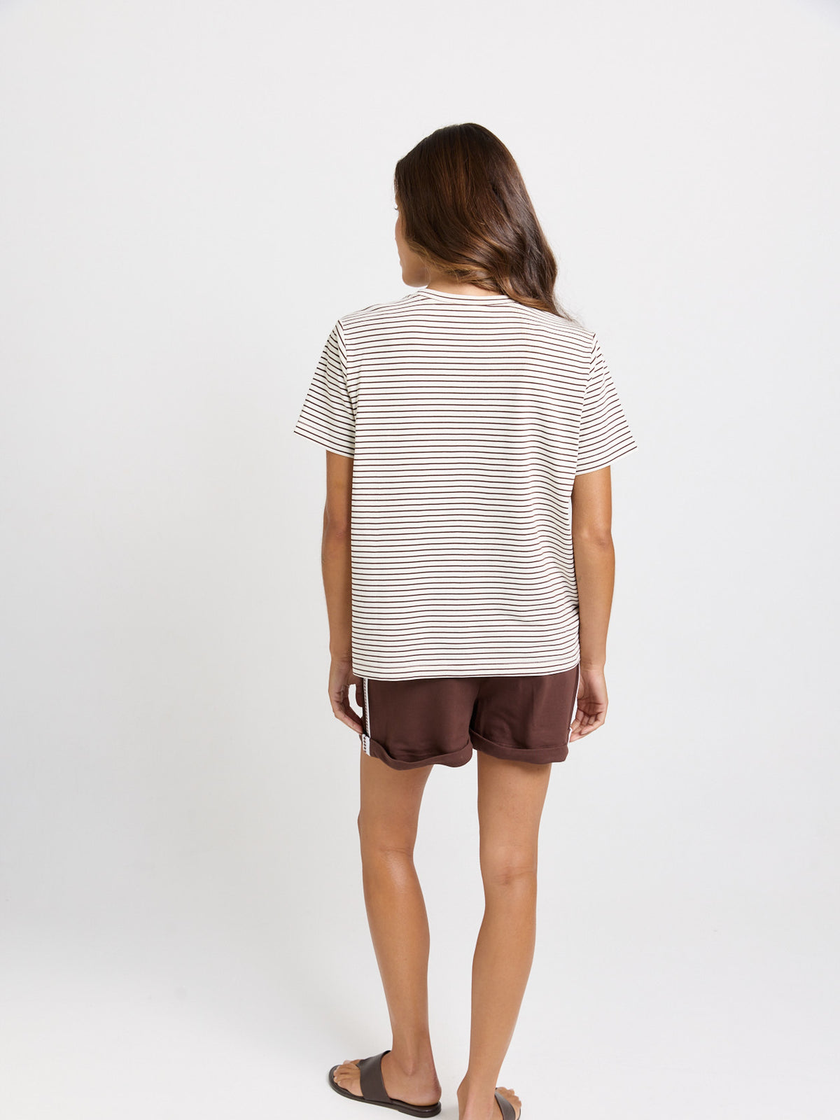Betty Basics Tibby Tee, Chocolate Stripe