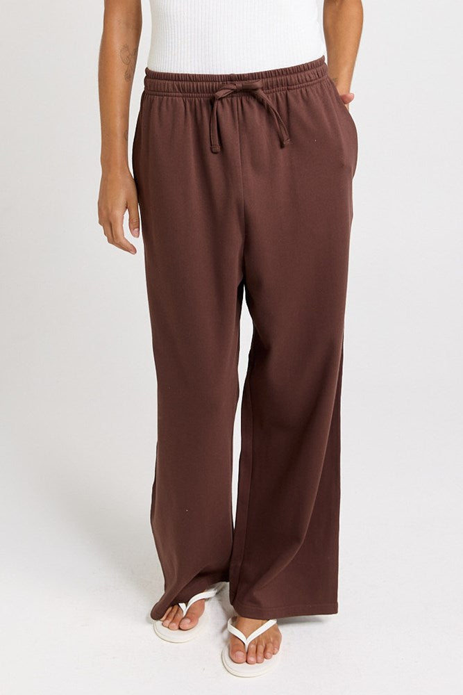Betty Basics Nikki Relax Cotton Jogger, Chocolate