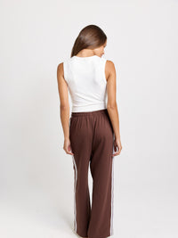 Betty Basics Nikki Relax Cotton Jogger, Chocolate