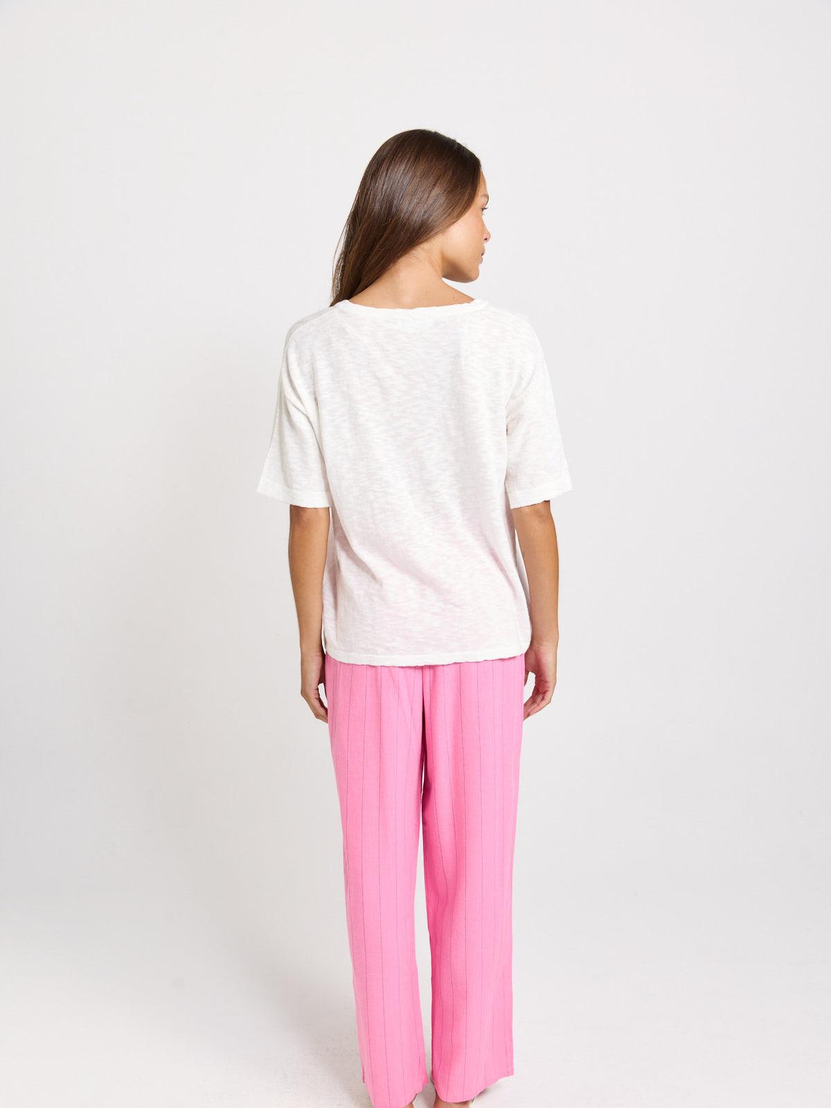 Betty Basics Aries V-Neck Top, White