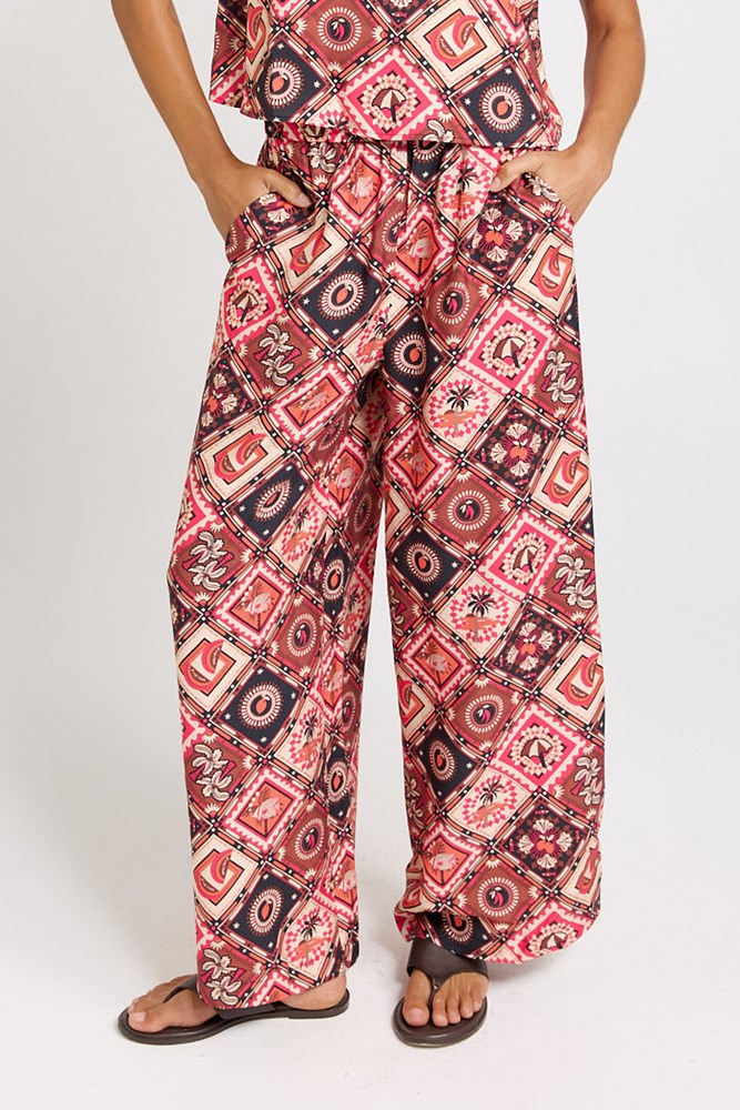 Betty Basics Sable Wide Leg Pant, Coco Print