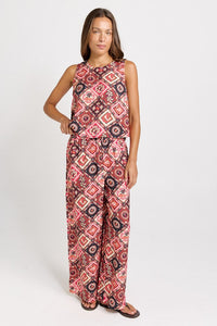 Betty Basics Sable Wide Leg Pant, Coco Print