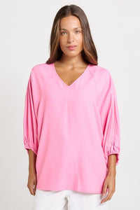 Betty Basics Bella Blouse, Pink