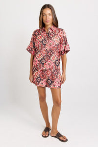 Betty Basics Sunset Shirt, Coco Print