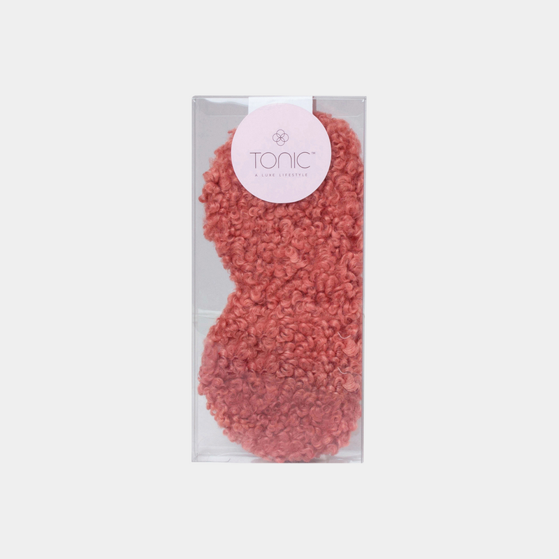 Boucle Eye Mask - Clay Pink