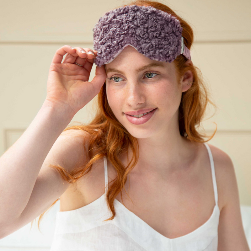 Boucle Eye Mask - Wisteria