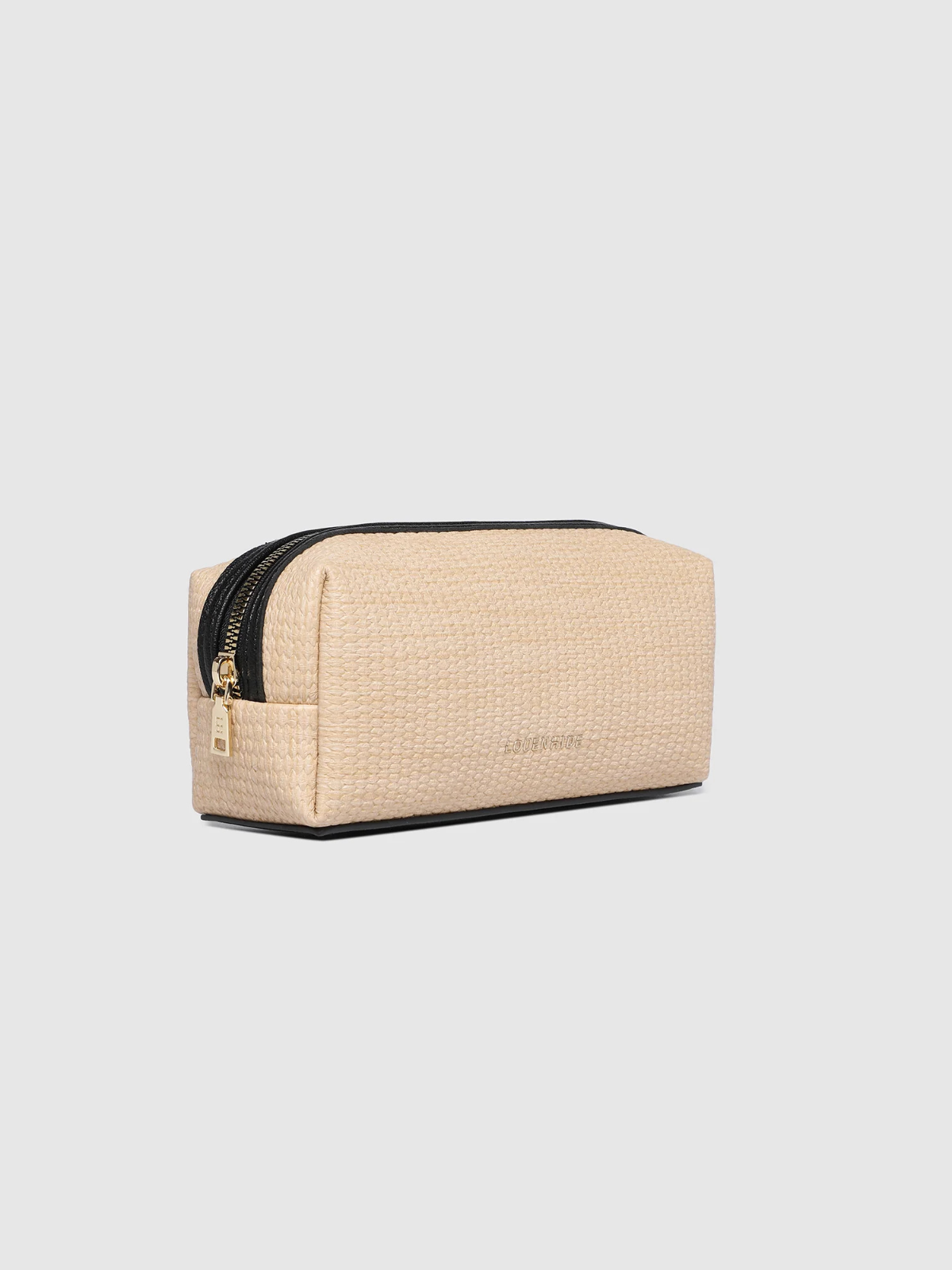 Brianna Makeup Bag - Natural Black