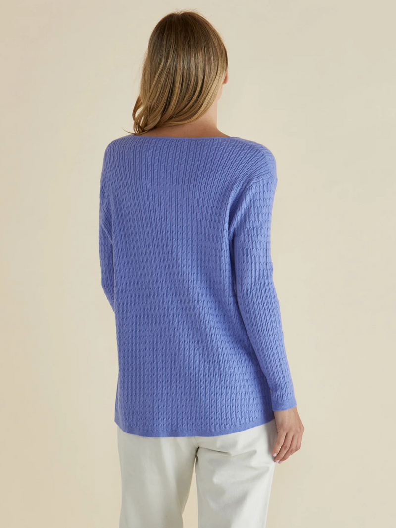 Cable Mini Jumper - Powder Blue
