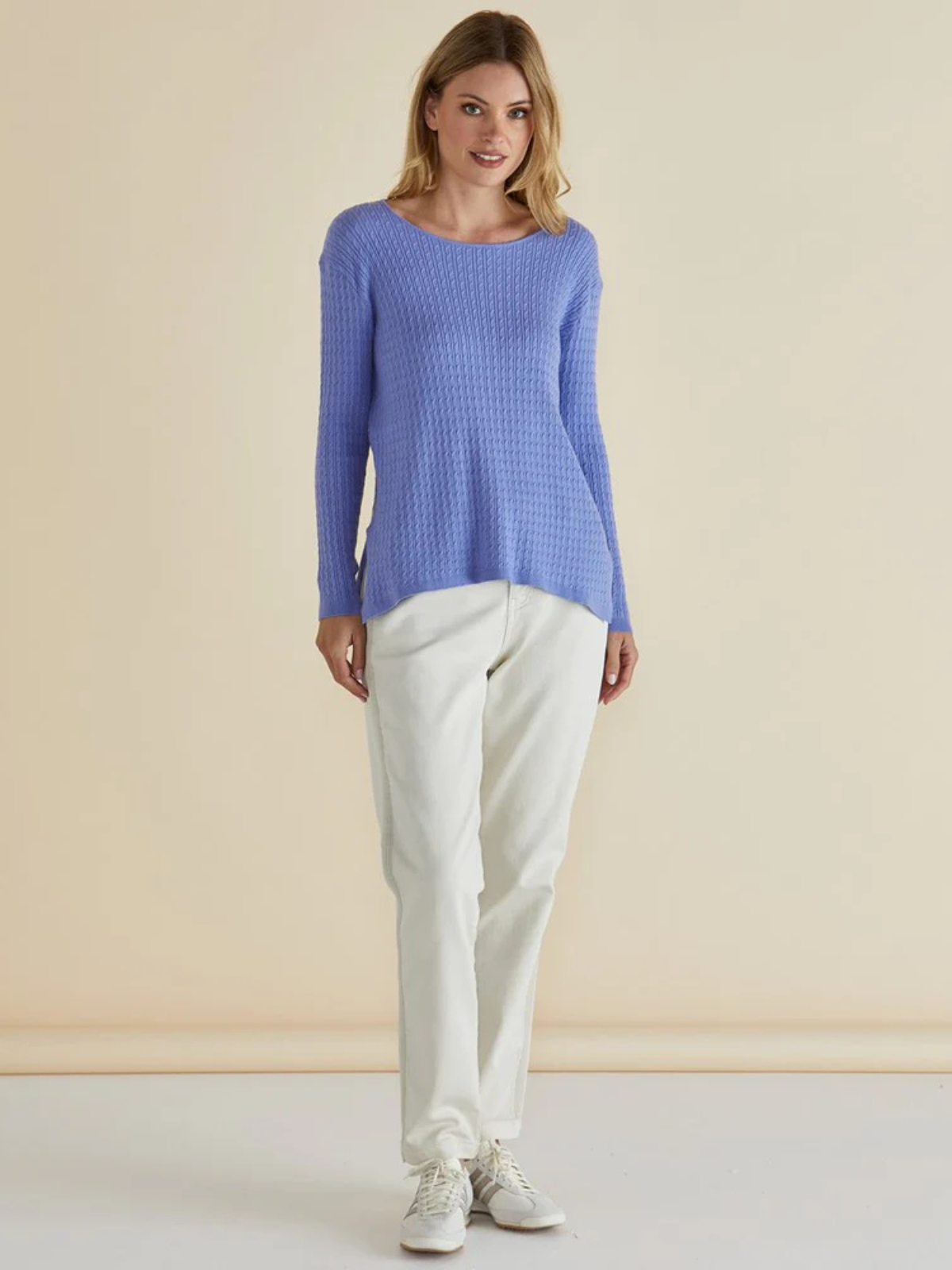 Cable Mini Jumper - Powder Blue