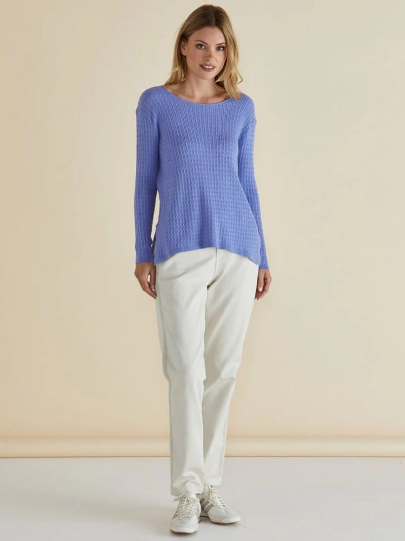 Cable Mini Jumper - Powder Blue