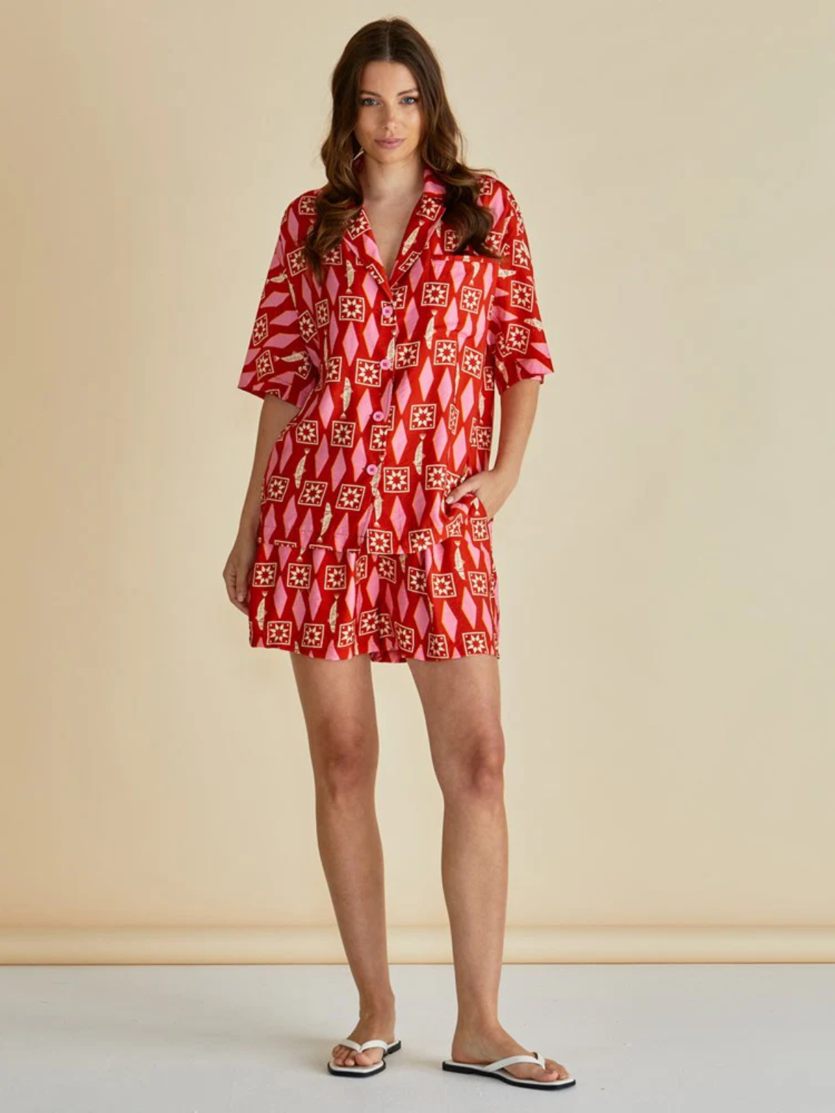 Copacabana Shirt - Sardinia Geo Print