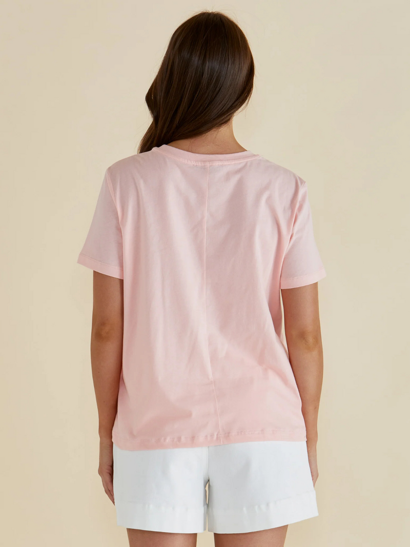 Ellia Crew Tee - Santorini Print