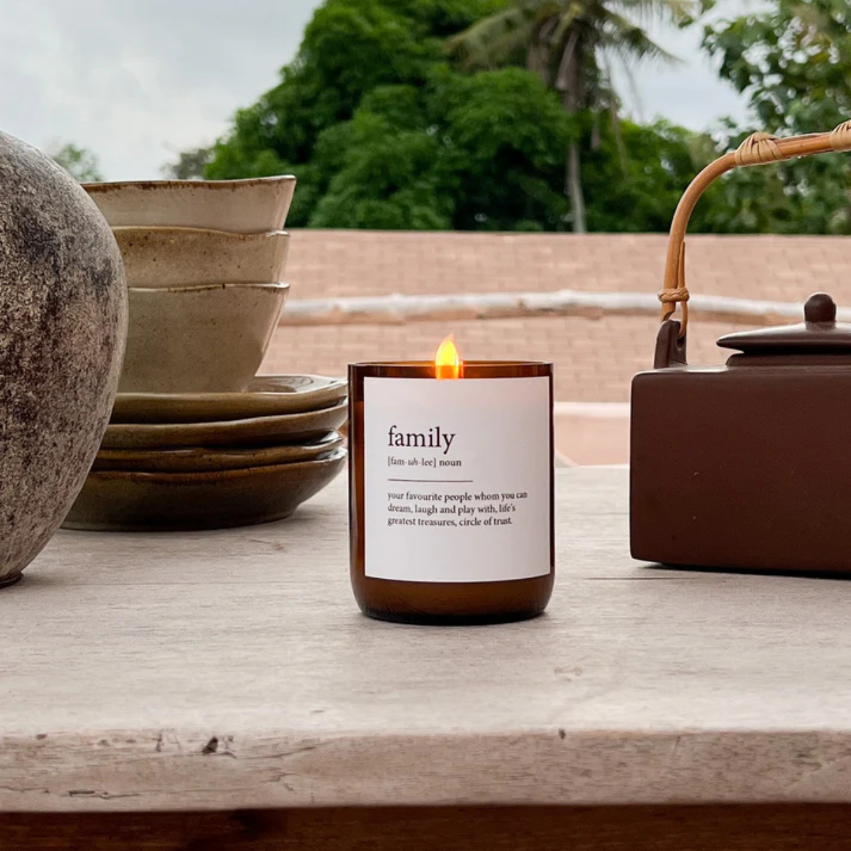 Family - Dictionary Candle