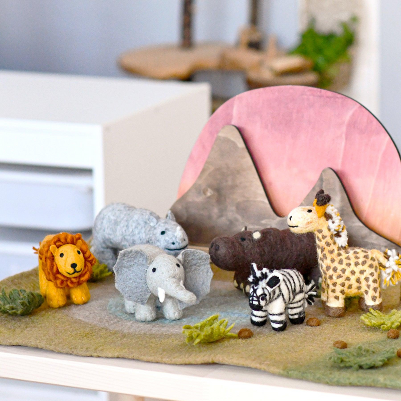 Felt Hippo Soft Toy