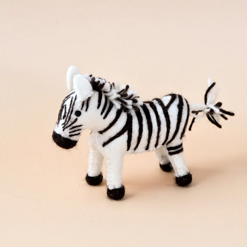Felt Zebra Soft Toy