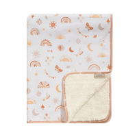 Jersey Sherpa Blanket - Bohemian Bliss
