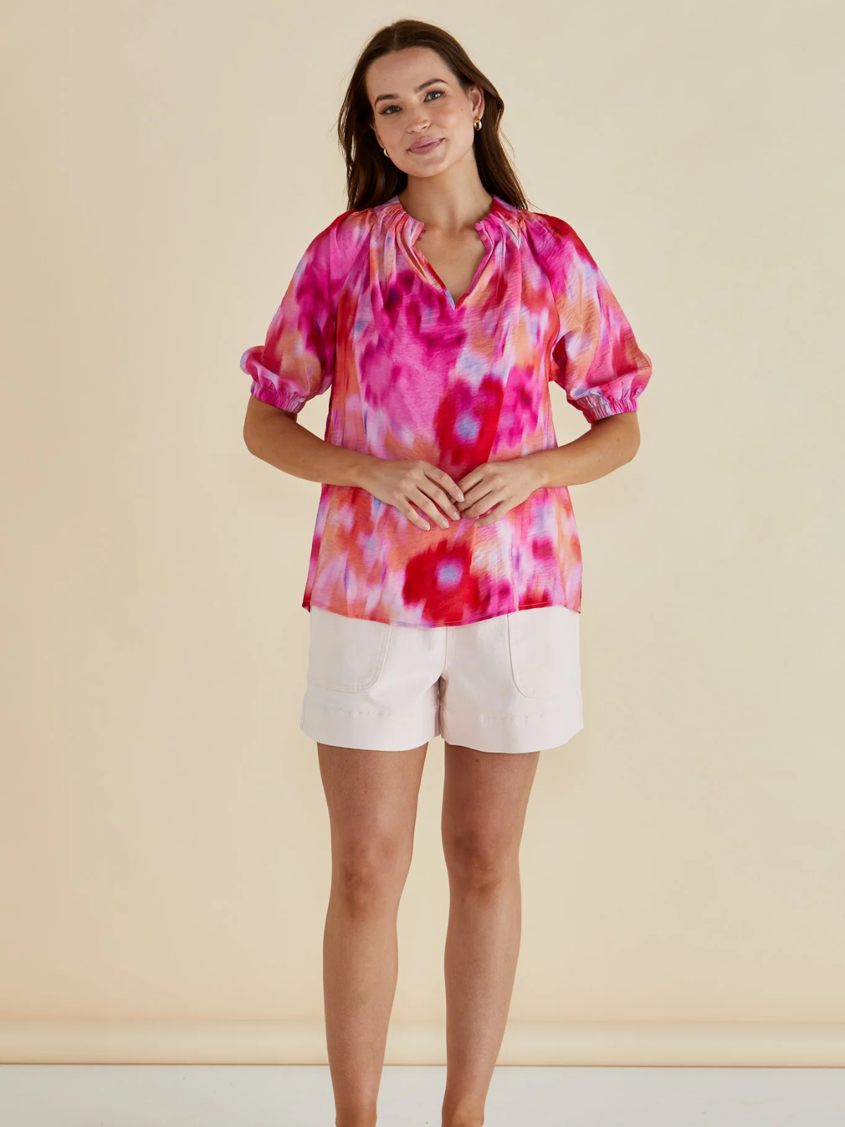 Joanne Blouse - Floral Abstract Print