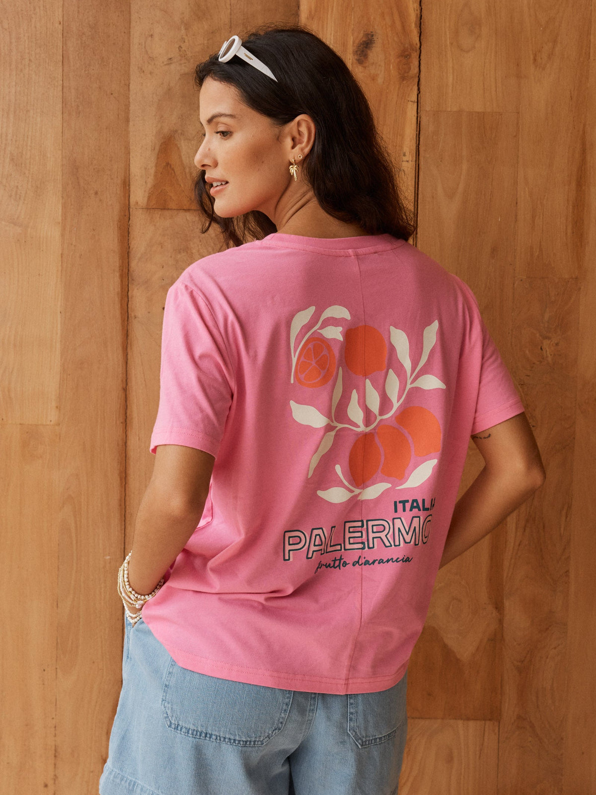 Betty Basics Ellia Print Tee, Italian Orange Print