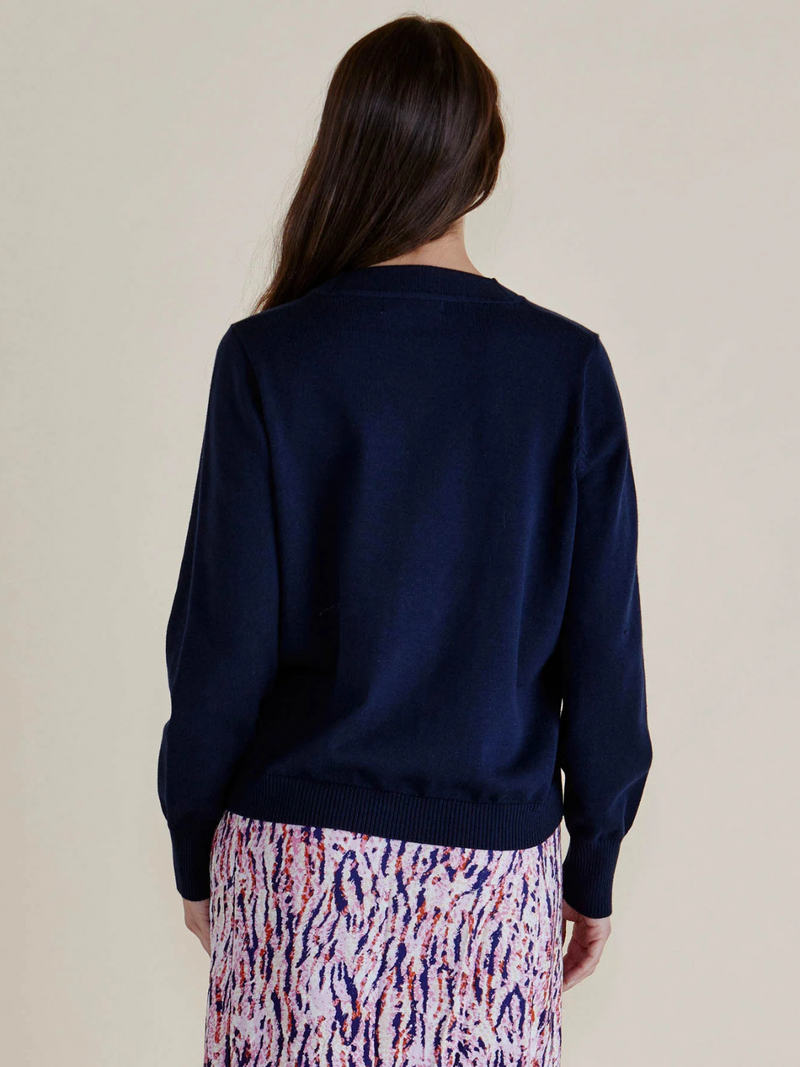 Leon Knit Cardigan - Navy