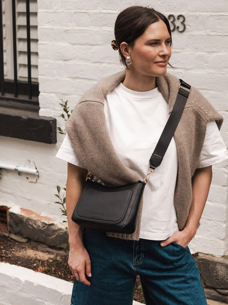 Linda Crossbody Bag - Black