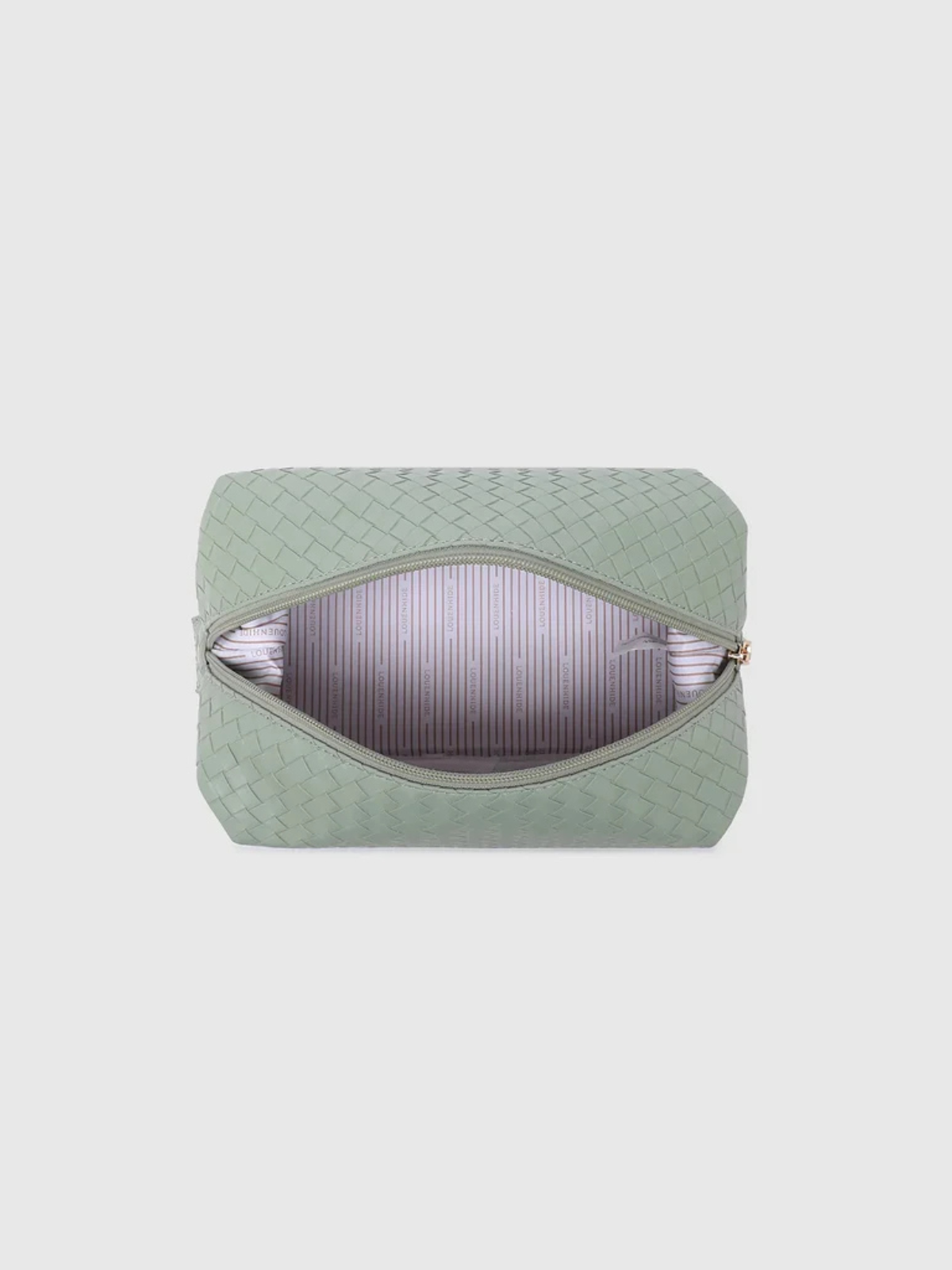 Lucinda Woven Cosmetic Case - Sage Green