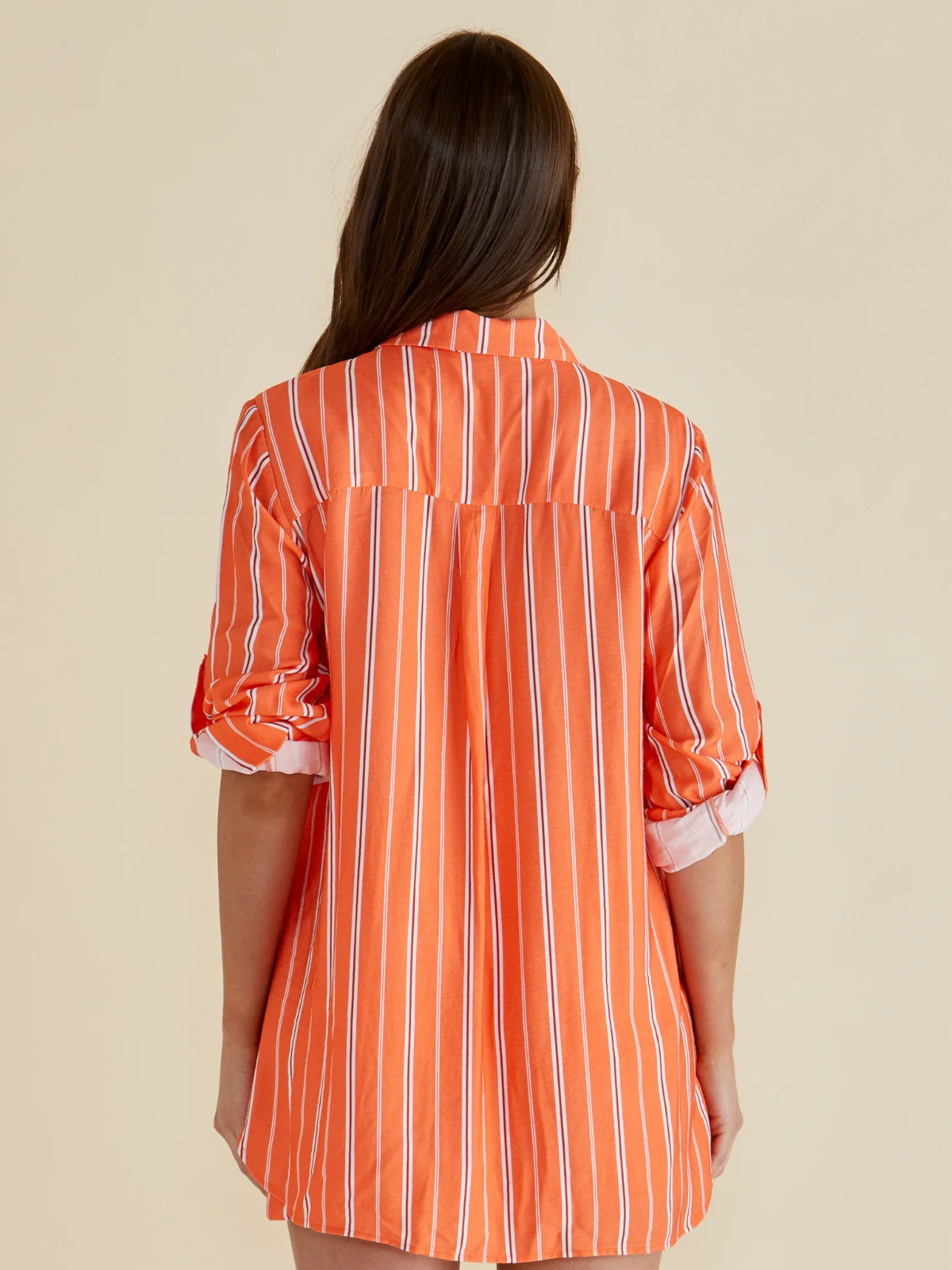 Mills Shirt - Peach Stripe