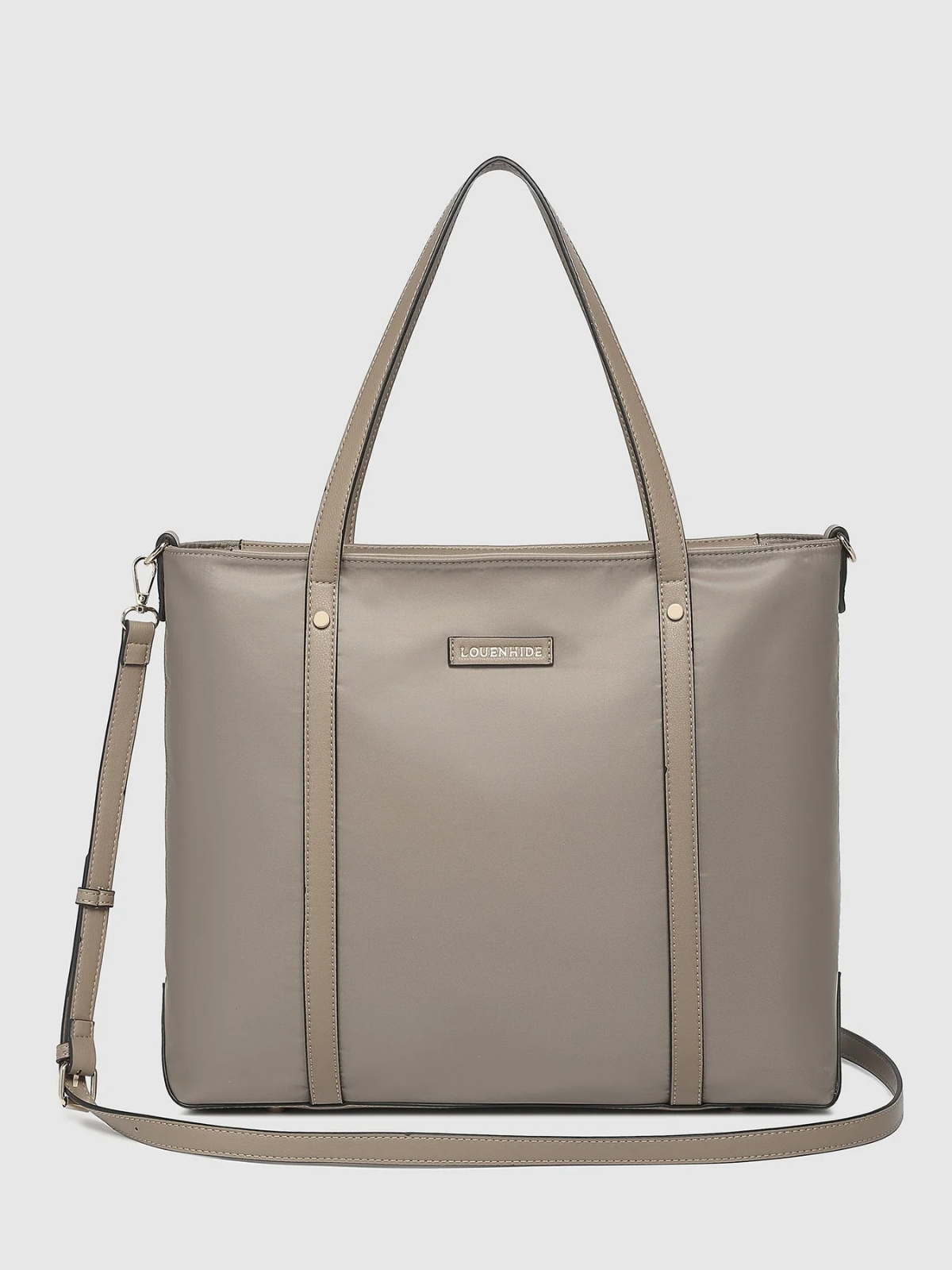 Nora Nylon Tote Bag - Coffee
