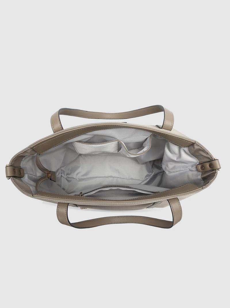 Nora Nylon Tote Bag - Coffee