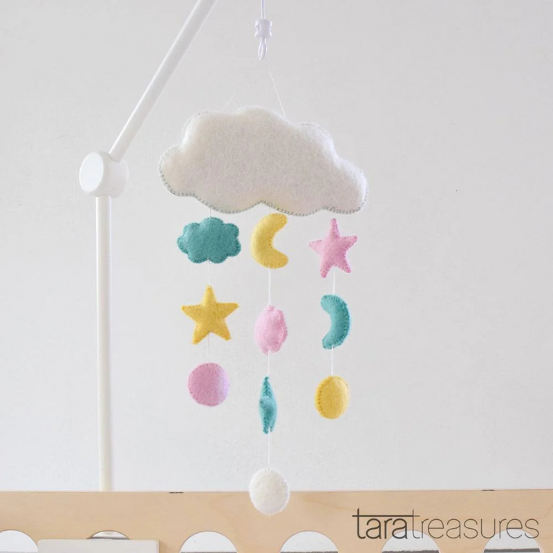 Nursery Mobile - Pastel Cloud Sweet Dreams