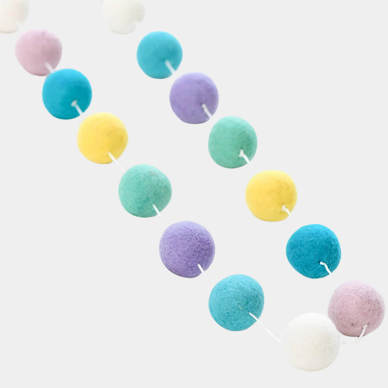 Pastel Pom Pom Garland