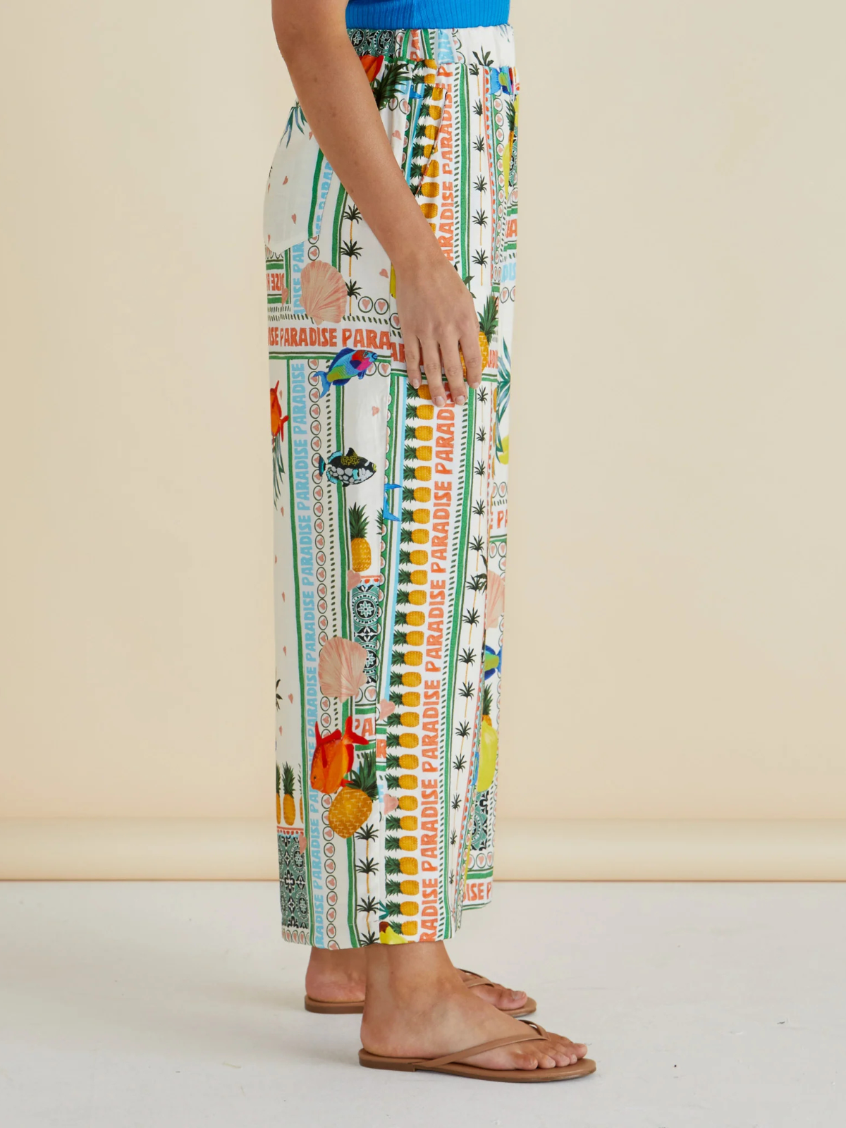 Sable Wide Leg Pant - Paradise Print