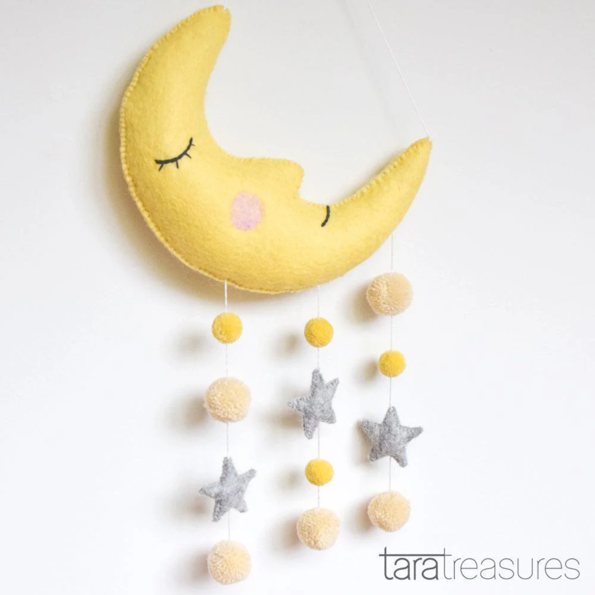 Nursery Mobile - Sleeping Moon