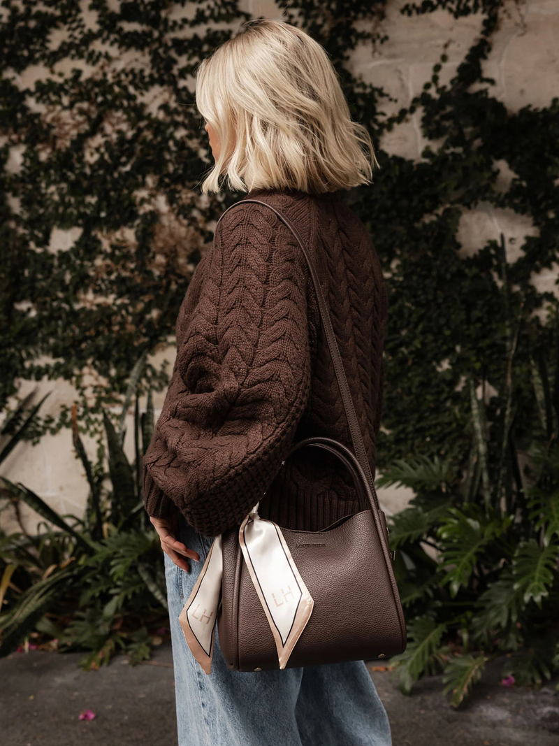 Steffie Mini Tote Bag - Chocolate