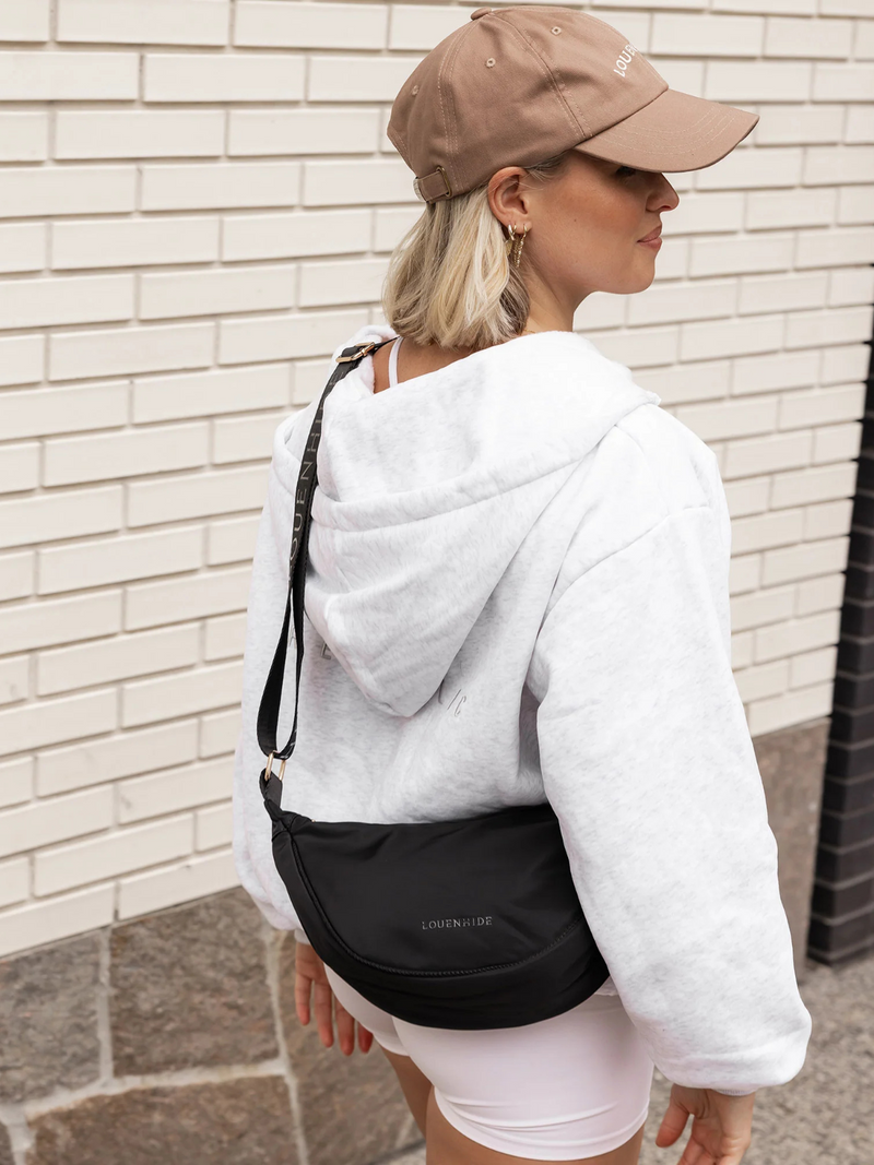 Sylvia Nylon Crossbody Bag - Black