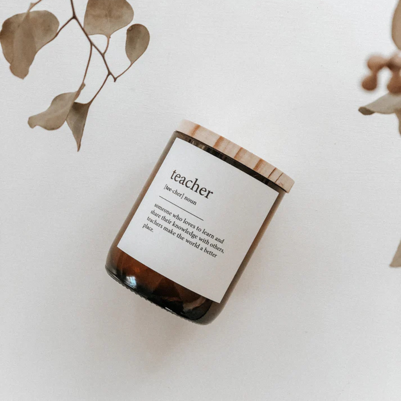 Teacher - Dictionary Candle