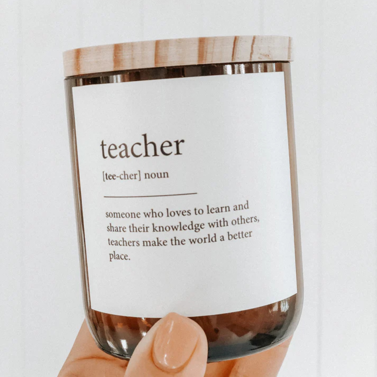 Teacher - Dictionary Candle