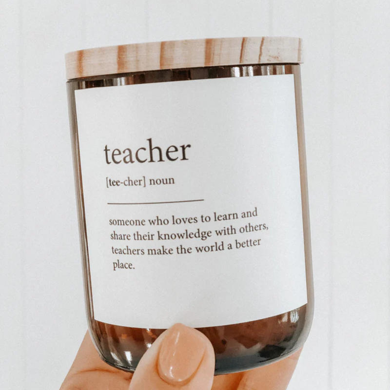Teacher - Dictionary Candle