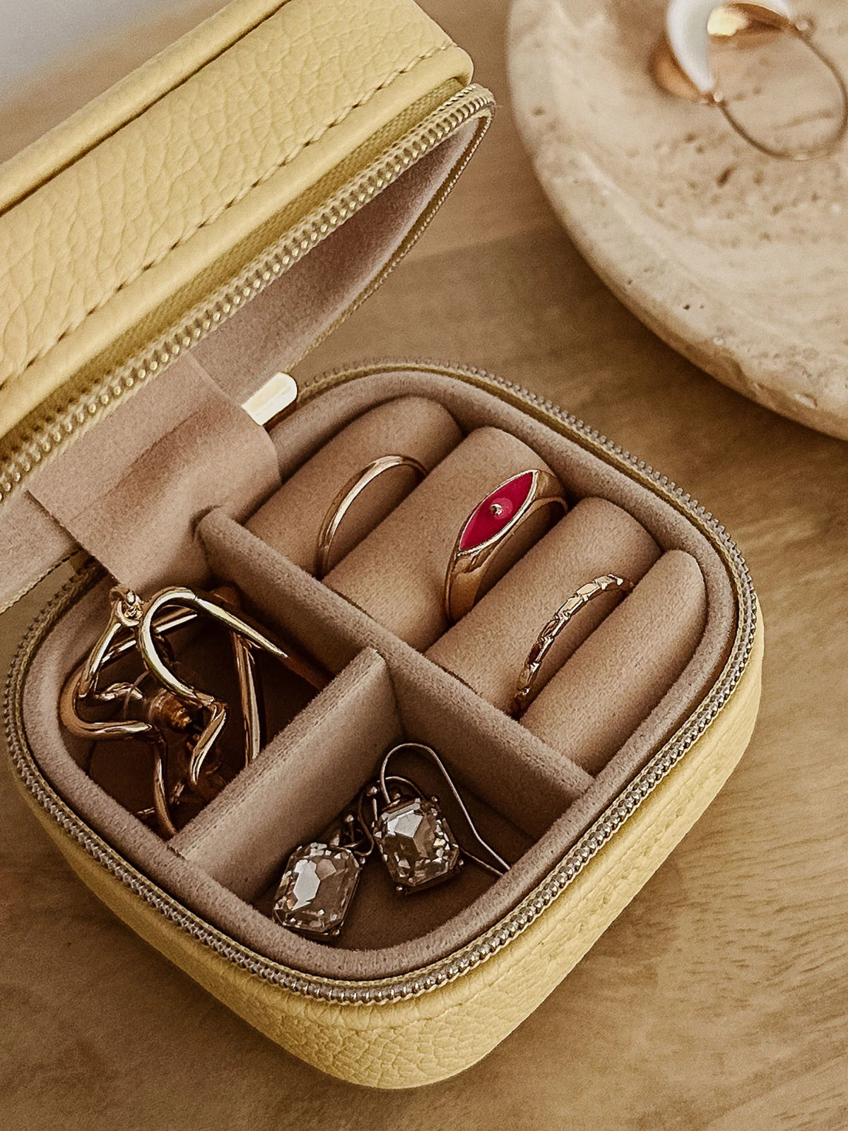 Tottie Jewellery Box - Butter Yellow