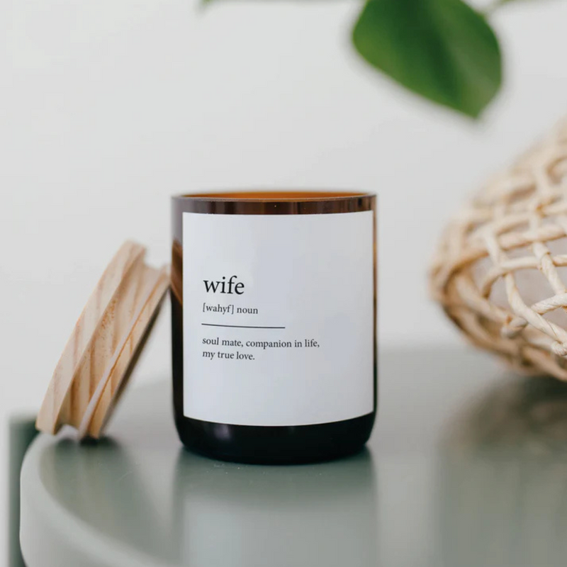 Wife - Dictionary Candle