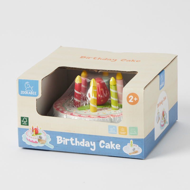 Wooden Birthday Cake